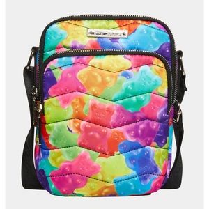 BETSEY JOHNSON YUMMY GUMMY NYLON CROSSBODY MULTI BAG